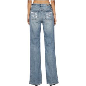 VTG Seven7 Premium Denim Y2K Bootcut Jeans Sequin Streetstyle Pocket 📐16